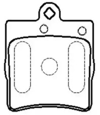 HSB GOLD hp5192 -  Комплект тормозных колодок, дисковый тормоз